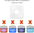 Wonder Creature Cat Fountain Filter for Cubic Cat Water Fountain, 4 Carbon Filters & 2 Pre-Filter Sponges Pack