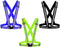 Reflective Vest Running Gear 3 Pack, Adjustable High Visibility Safety Vests with Reflective Belt Straps
