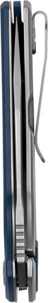 Kershaw Lucid Folding Pocket Knife, 3.2 inch Clip Point Blade, Blue Handle