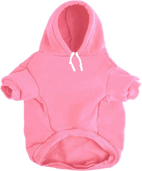 Security Dog Hoodies, Winter Sweatshirt for Small, Medium, Large Dogs & Cats, Cotton, Pink, XXL