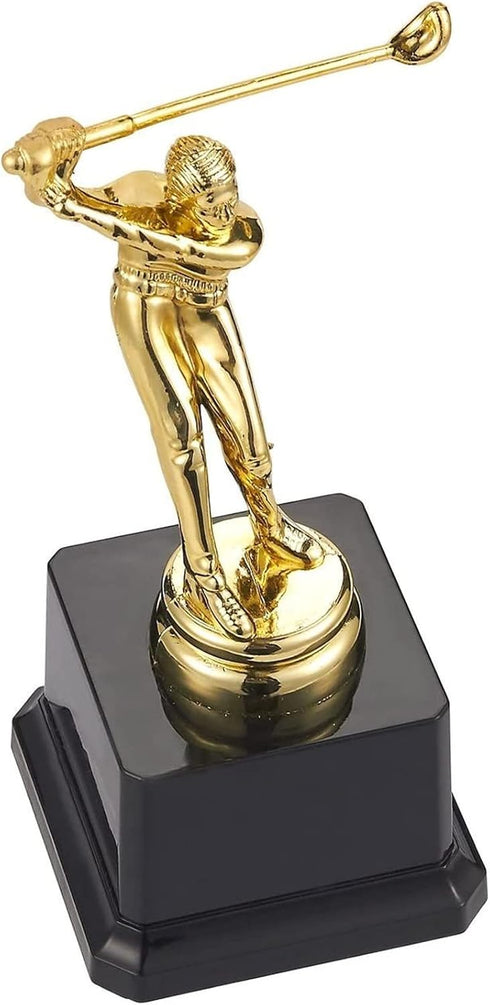 Juvale Golf Trophy - Gold Award Trophy for Golf Tournaments, Competitions, Parties - Plastic, 3 x 7 x 3 Inches