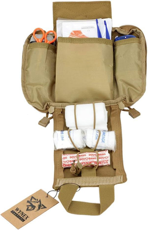 WYNEX First Aid EMT Bags, Tactical IFAK Medical Molle Pouch, Outdoor Survival Kit