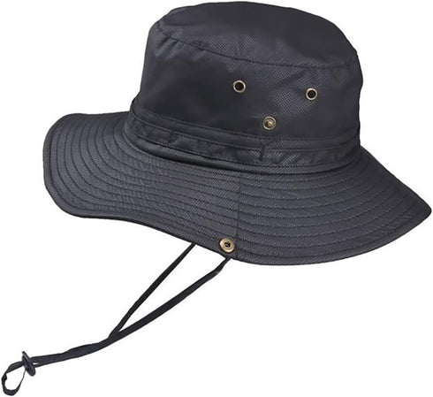 YOLAI Men's Fishing Mountaineering Sun Hat Wide Brim Foldable Visors Cap Sunscreen Fisherman