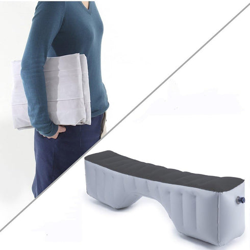 FMS Inflatable Back Seat Mattress for Car Travel (Gray)