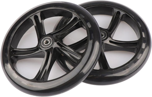 8-inch 200mm A5 Pack 2 Scooter PU Replacement Wheels for Razor Kick Scooter, of (Black)