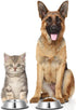 2 Pack Stainless Steel Dog Bowls with Rubber Bottom, Non Skid Non Spill Heavy Duty Premium Quality Pets Feeder Bowls for Dogs and Cats and More (3.5Cup / 28oz)