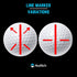 Golf Ball Line Marker Tool, Putting Alignment Marking Tool, Easy to Carry Golf Accessories, 2 Pack