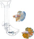 Aquarium Fish Shrimp Feeding Dish Set - Clear Feeder Tube and Dish with Cleaning Brush for Feeding Supplies