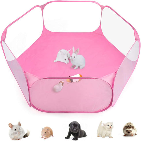 Guinea Pig Cage Rabbit Indoor Playpen with Mat, Perfect Size for Small Animal Pet, Easy to Clean Exercise Yard