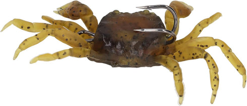 RTLR 8pcs 13cm 33.5g 3D Artificial Crab Bait, Fishing Tackle Simulation Crab Soft Bait Lure with Hooks for Saltwater