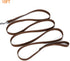 Strong Durable Nylon Dog Training Leash, 1 Inch Wide Traction Rope, 6 ft 10ft 15ft for Small Medium Dogs (Brown)