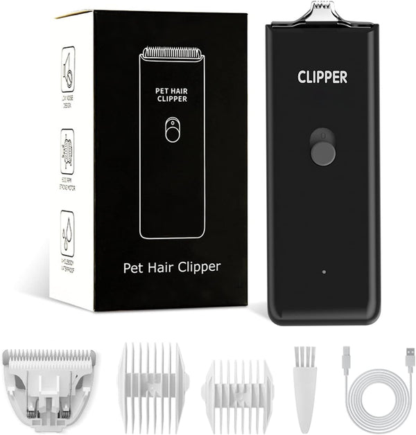 Feet Hair Trimmer, Dog Clippers, Quiet Washable USB Rechargeable Cordless Grooming Kit for Dogs and Cats
