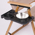 Linnkyfloa Clip On Table for Chair, Portable Camping Side Table with Cup Tray for Folding Chairs, Compact Outdoor