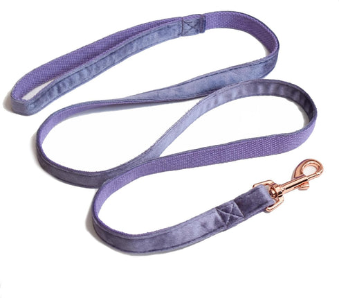Velvet Dog Collar and Leash Set for Small Medium Large Dogs - Ideal for Training & Walking
