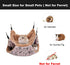 Petmolico Small Pet Hammock Bed, Warm Hanging BunkBed for Parrot, Sugar Glider, Squirrel, Hamster, Rat, Pink Cup