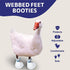 6-Pair MANON ROSA Duck Shoes for Real Ducks Waterproof & Disposable Booties with Self-Adhesive Bandage for Waterfowl