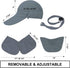 Foldable Sun Cap Fishing Hats, UPF 50+ Protection Caps with Face Mask Neck Flap