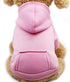 Jecikelon Winter Dog Hoodie Sweatshirts with Pockets - Warm Dog Clothes for Small Dogs (Medium, Pink)