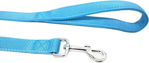 Nylon Dog Leash with 2-Layer, 4 FT/6 FT/7FT Long, 1 Inch Wide for Medium Large Dogs
