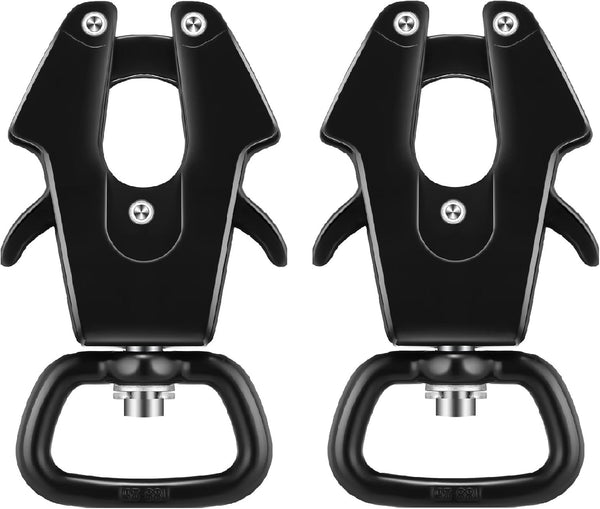 Reginary 2 Pcs Frog Clip Dog Leash Clip - 360 Degree Swivel Heavy Duty Quick Release Metal Buckle
