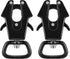 Reginary 2 Pcs Frog Clip Dog Leash Clip - 360 Degree Swivel Heavy Duty Quick Release Metal Buckle