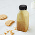 Ipetboom 4pcs Commercial Reusable Drink Bottles for Milk and Juice, Plastic Sealed Beverage Containers with Black Lids