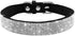 Small Dog Collar with Colorful Rhinestone Crystal Bling for Girl Puppy & Cat, M Size, Black