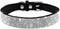 Rhinestone Dog Collar - Dazzling Sparkling Soft Suede Leather Adjustable Pet Collar, Crystal Diamond for Puppy Small
