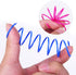 Andiker 24pcs Cat Spring Toy, Colorful Spiral Springs, Interactive Durable Plastic Toys for Indoor Cats
