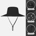 ZOORON Boonie Hat, UPF 50+ Cooling Sun Hat for Men and Women, Wide Brim Bucket Hat for Hiking Beach Safari