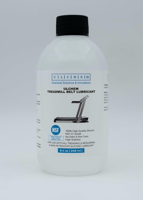 H1 Grade,13-inch (8.4 oz/248 ml) Silicone Treadmill Belt Lubricant, NSF Application Tubes, Pure Silicone Oil, Non-Toxic