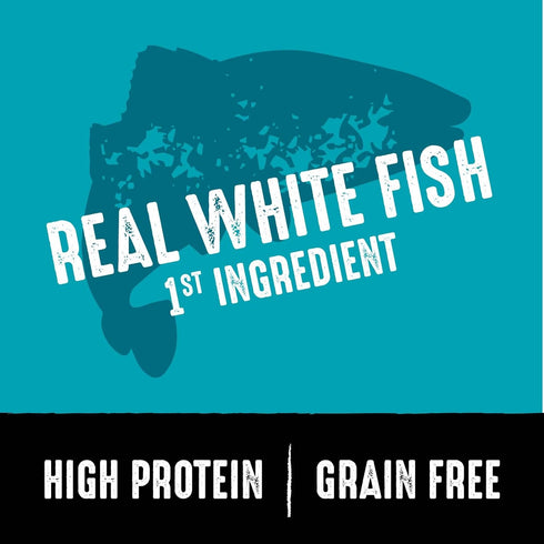 CRAVE High Protein Adult Dry Dog Food, Grain Free, White Fish & Salmon, 4 lb. Bag