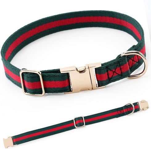 Premium Cute Dog Collar, Luxury Style Durable Pet Collars with Metal Buckle Safety for Small Dogs and Puppies