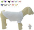 lovelonglong Basic Dog Polo Shirts, Premium Cotton Polo T-Shirts for Large Medium Small Dogs, White, XXXL
