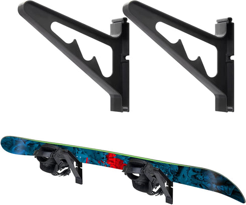 Snowboard Wall Mount Display Rack, Adjustable Storage Layers for Home and Garage Ski Board Storage