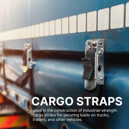 SGT KNOTS Heavy Duty Belt Webbing - 100% Polyester Straps for Cargo, Harnesses, Canoe Seats, Climbing Uses (2" x 10ft,