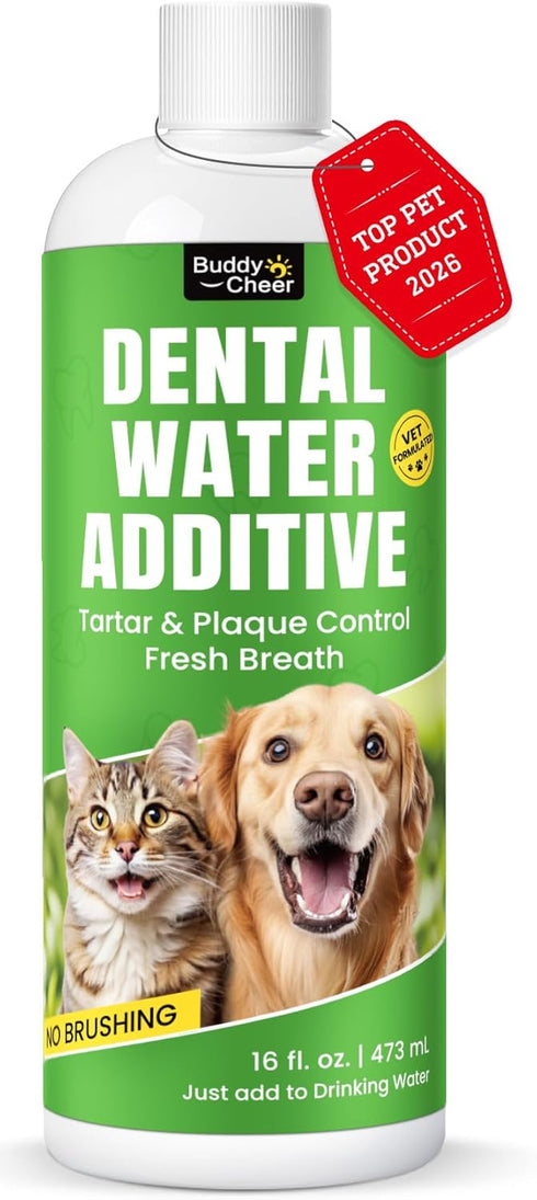 Dog Breath Freshener Enzymatic Dog Dental Water Additive for Teeth Claning Freshens