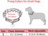Adjustable Prong Collars for Dogs, No Pull Training Collar for Large Medium Small Dogs, Stainless Steel with Comfort