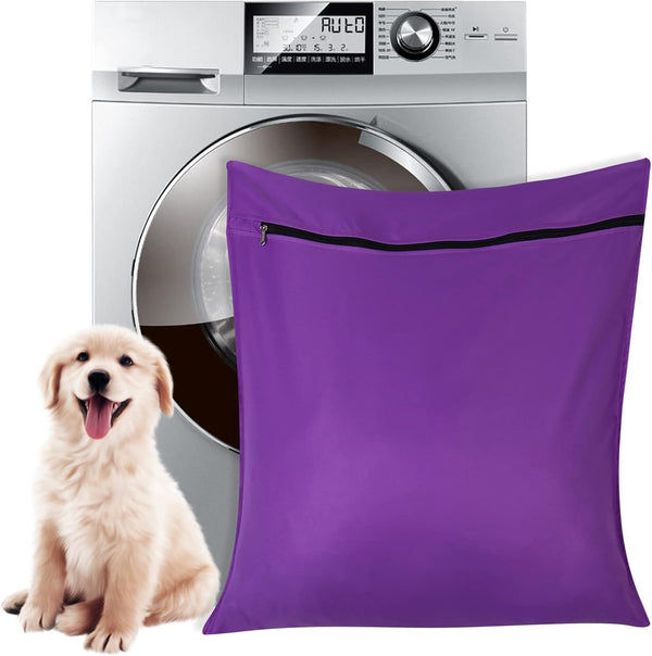 AUXSOUL 1 Pack Pet Laundry Bag, Big Size Wash Bag for Dog Cat Horse, Stops Pet Hair from Blocking Washing Machine