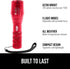 GORILLA GRIP Powerful LED Tactical Flashlight, 750 FT High Lumens, Water Resistant, Ultra Bright Mini Flash Light