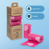 Best Pet Supplies Dog Poop Bags (150 Bags) for Waste Cleanup, Leak Proof, Pink Heart