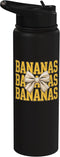 Bananas Apparel For Men Girls Women Tee Bananas Last Name Coquette Bow Men Women Kids Stainless Steel Insulated Water