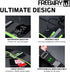 FREEWAY Multifunction Running Bag - Sports Belt with Water Bottle Holder & Zipper - for Men & Women (GREEN)