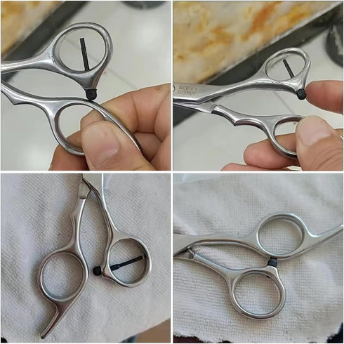 10 Pack Hair Scissor Rubber Silencer Replacement Bumper for Barber Shears, Hair Cutting Clipping Cutter Parts