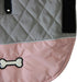 Waterproof Reversible Dog Coats for Small Dogs, Warm Puppy Jacket for Cold Winter, Pink and Grey