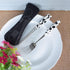 Calsgkspray Black Portable Tableware Bag Outdoor Travel Camping Cutlery Pouch Storage Bag Flatware Tableware Dinnerware