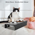 Elevated Cat Bowls, 5° Tilted Raised Metal Bowl with 2 Thick Stainless Steel 13.5 oz Bowls