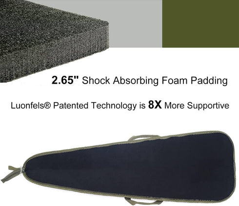 Shotgun Case Thick Padding, 52" Rifle Bag with Adjustable Carry Strap, Accessories Two Points