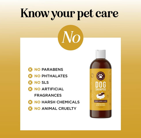 Soothing Oatmeal Dog Shampoo - Cleansing & Moisturizing Aloe & Oatmeal for Smelly Dogs, Made in USA