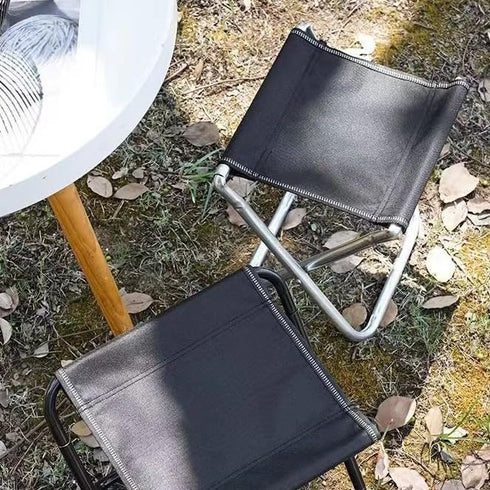 Generic 300 lbs 2.6 lbs Portable Folding Camping Stool, Capacity, Lightweight with Storage Pockets